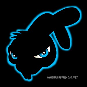 blue rabbit silhouette
